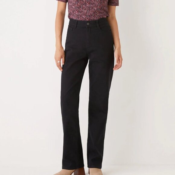 Frank and Oak Black Jane Straight Jeans Size 4 - Picture 1 of 9